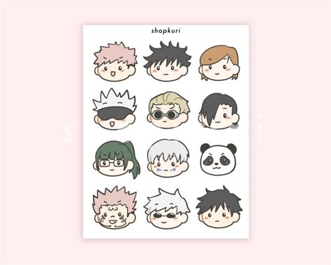 Jujutsu Kaisen Stickers Etsy