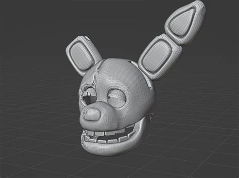 FNAF Movie Springbonnie Withered Mask 3d File - Etsy UK