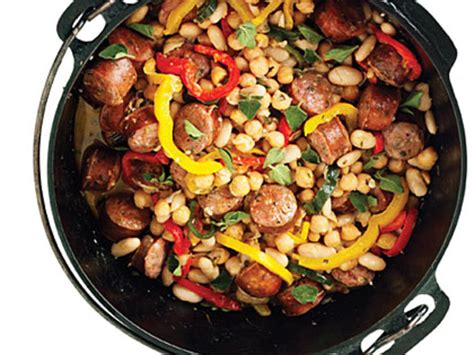Sausage And Bean Dutch Oven Stew Recipe Sunset Magazine