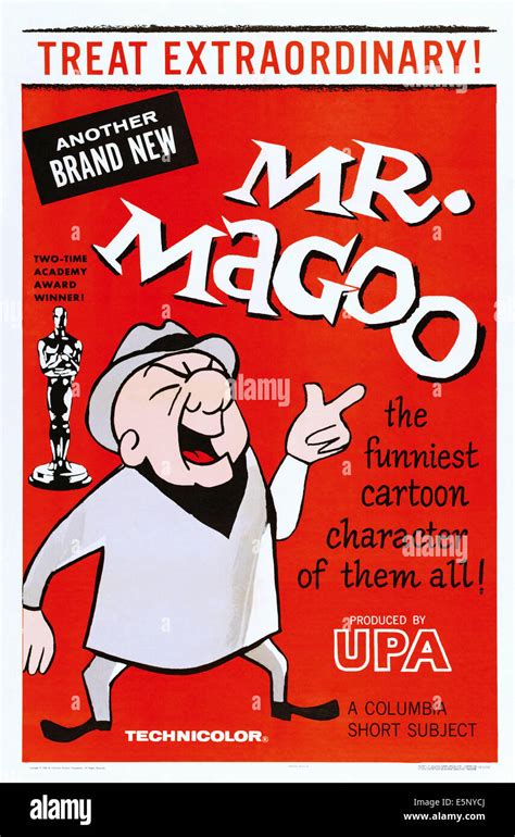 Mr Magoo On 1958 Columbia Studios Stock Poster Stock Photo Alamy