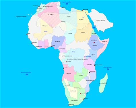 Topografie Afrika Wijzer Door De Wereld Topomania Net