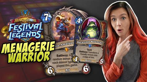 Menagerie Warrior Is Surprisingly Good Alliestrasza Hearthstone Youtube