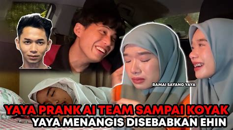 EHIN JANJI TAK BUAT YAYA MENANGIS LAGI YAYA PRANK CALL AI TEAM