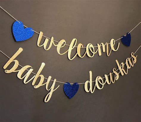 Welcome Baby Banner Welcome Baby Sign Welcome Home Baby | Etsy