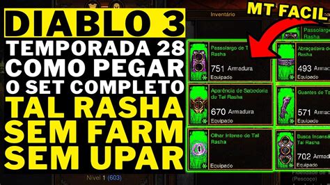 Diablo Temporada Como Pegar O Set Completo Da Tal Rasha Sem