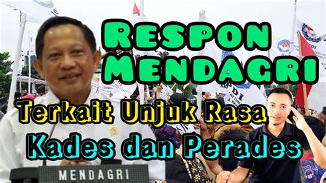 RESPON Mendagri Terkait Unjuk Rasa Kades Dan Perangkat Desa Tito