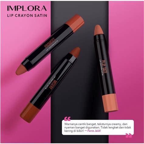 Jual Implora Lip Crayon Satin Lip Crayon Shopee Indonesia