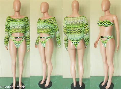 Three Piece Swimwear Bikini Swimsuit Fashion Sexy Beachwear Gotita Brands