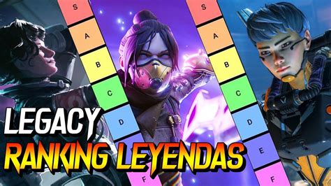 LAS MEJORES LEYENDAS PARA RANKED EN APEX LEGENDS YouTube