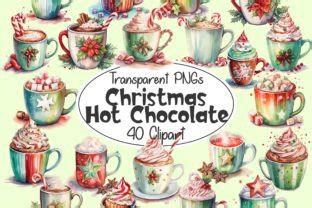 Christmas Hot Chocolate Watercolor Graphic By Doll Tag Clothing Creative Fabrica