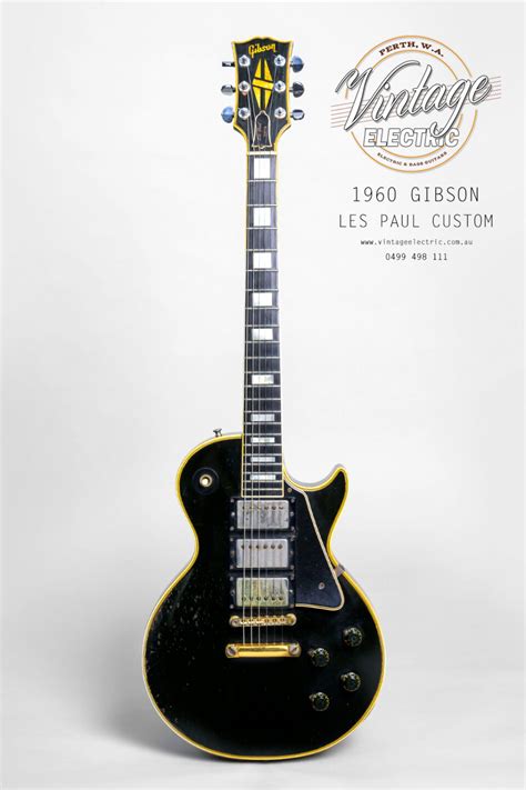 1960 Gibson Les Paul Custom Guitar Vintage Electric