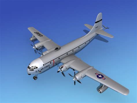 Boeing Kc Stratotanker Usaf D Model Rigged Cgtrader