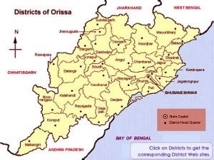 Districts of Orissa | Map, Orissa Districts Wikipedia List from India