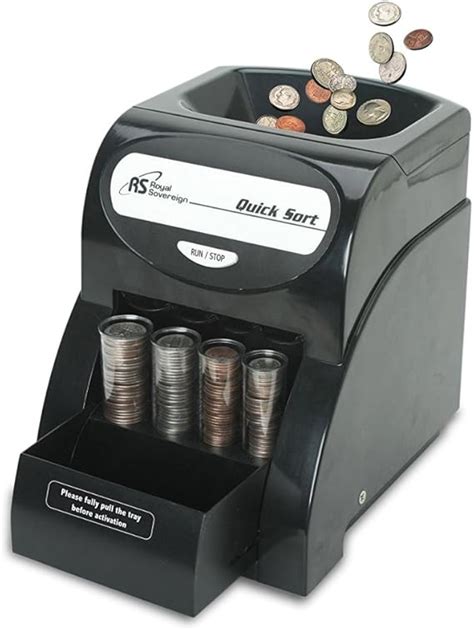 Amazon Royal Sovereign Electric Coin Sorter Patented Anti Jam