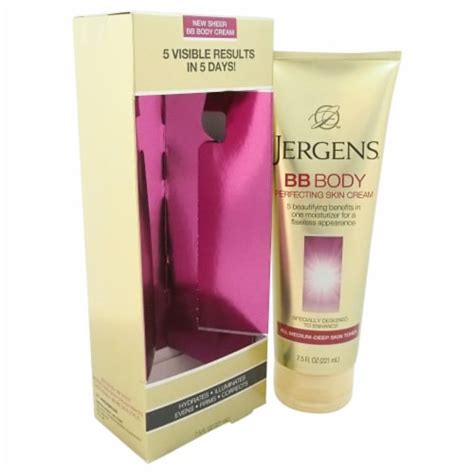 Jergens Bb Body Perfecting Skin Cream 5 In 1 For All Medium Deep Skin