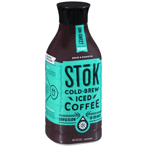 Stok Black Unsweetened Medium Roast Arabica Based Blend Cold Brew