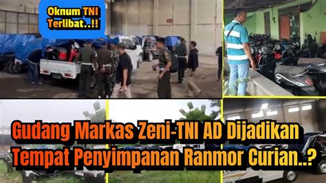 Waduh Gudang Markas Zeni TNI AD Malah Dijadikan Tempat Penyimpanan