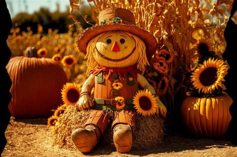 Fall Scarecrow Wallpaper