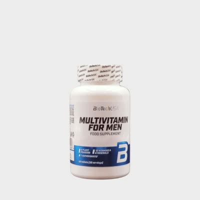 Multivitamin For Men BiotechUsa 60 Comprimés | Maroc