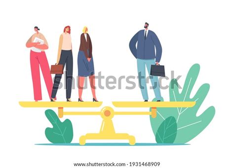Gender Inequality Sex Discrimination Fairness Concept Stock Vector Royalty Free 1931468909