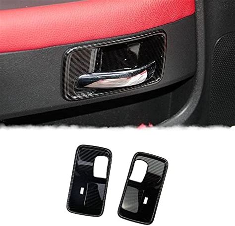 Amazon Korlot Carbon Fiber Inner Door Handle Bowl Cover Trim For