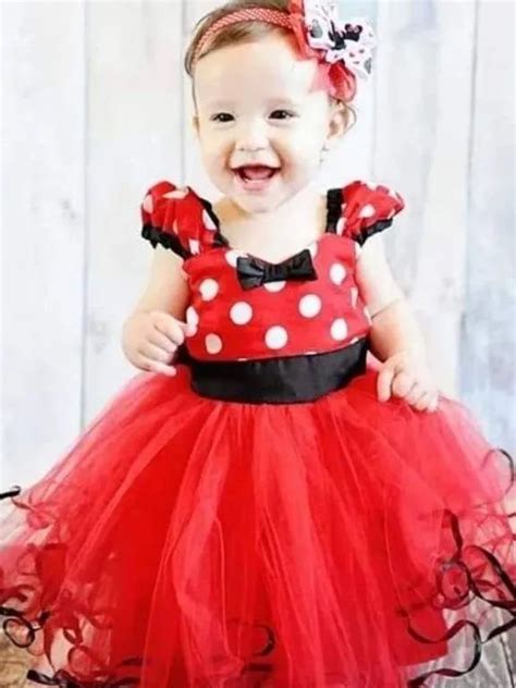 Disfraz Vestido Minnie Rojo A Meses Mercado Libre Vestidos