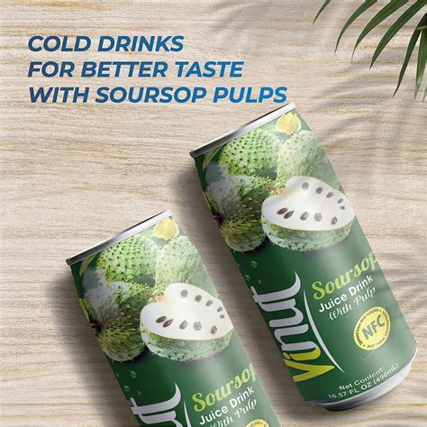 Vinut Real Soursop Juice Drink With Pulp 100 Freshly Squeezed Soursop