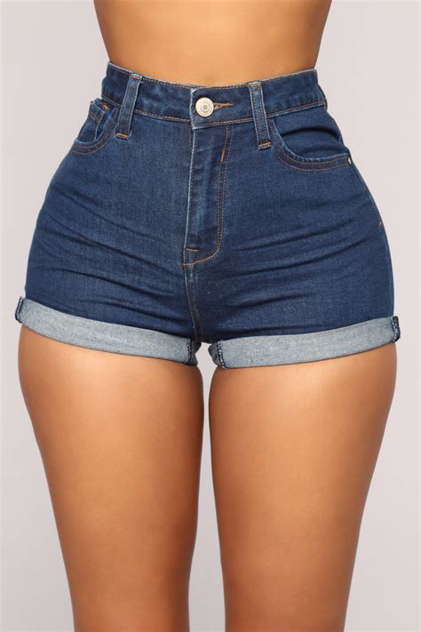 Fave High Waist Denim Shorts Dark Denim Fashion Nova Jean Shorts Fashion Nova