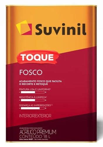 Tinta Acrílica Premium Toque Fosco 18 Litros Branco Neve IP33