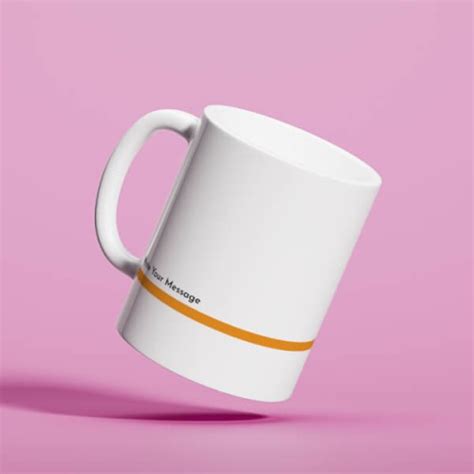 Corporate Mug With Company Message Design On Mug