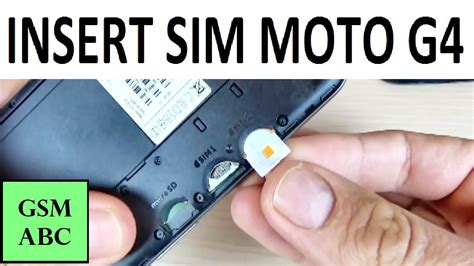 Motorola Moto G How To Insert Remove Sim Card And Memory Microsd