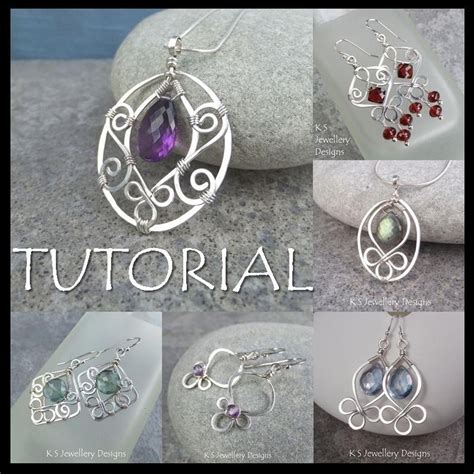 Wire Jewelry Tutorial BLOSSOM DROPS Pendant Earrings Step By Step