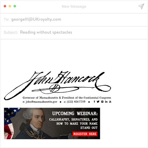 If the Founding Fathers Had Email Signatures - Sigstr