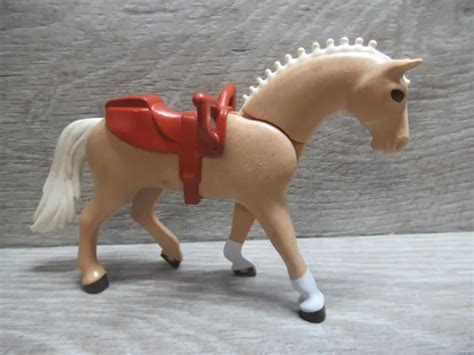 Playmobil Animaux Cheval Avec Selle Eur Picclick Fr