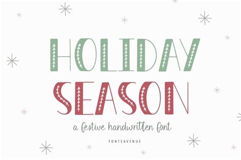 Holiday Season Christmas Font