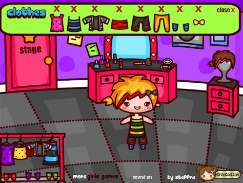 Rock Chicks Dress Up And Play Play Online On Flash Museum 🕹️