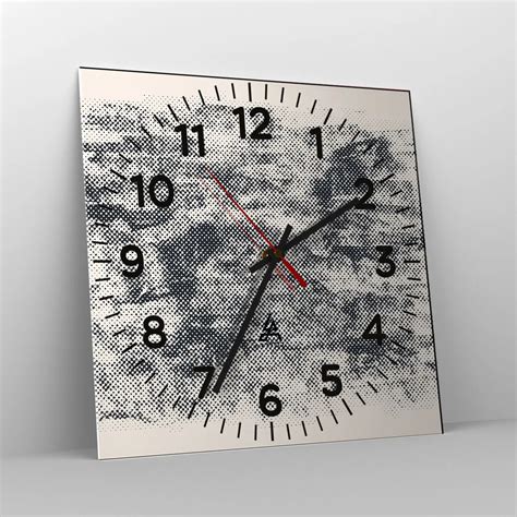 Horloge Murale Arttor Composition Brumeuse Cadran Chiffres Forme