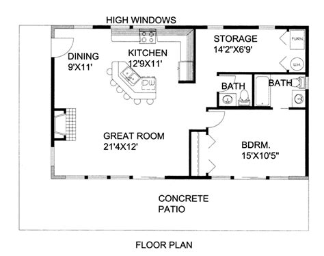 2 Bedroom One Bath House Plans 8 Images - easyhomeplan