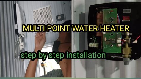 How To Install Multi Point Water Heater Youtube