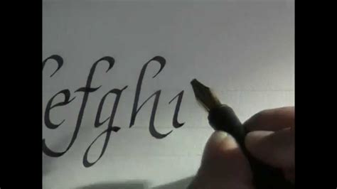 Calligraphy How To Write Calligraphy Letters Italic Letters For Beginners Youtube