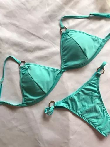 Traje De Baño Malla Bikini Corpiño Less Triangulito MercadoLibre