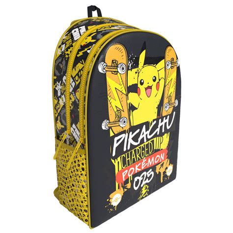 Mochila Escolar Adap Trolley Pok Mon Pikachu Charged Up Cm Loja Da