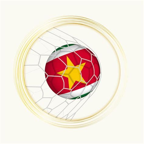 S Mbolo De F Tbol Abstracto Con Ilustraci N De La Pelota De Suriname En