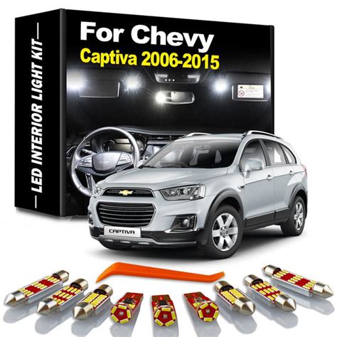 9Pcs Canbus Car Accessories LED Interior Light Kit For Chevrolet Chevy ...