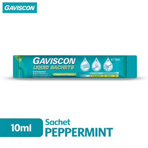 Gaviscon Peppermint Liquid Sachet Oral Suspension Ml