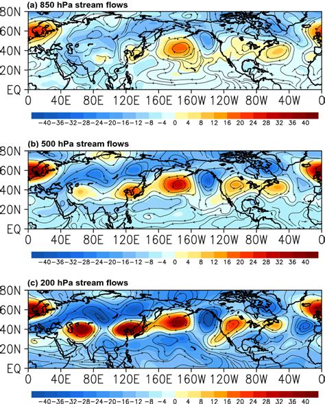 Composite Differences In A 850 Hpa B 500 Hpa And C 200 Hpa Stream Download Scientific Diagram