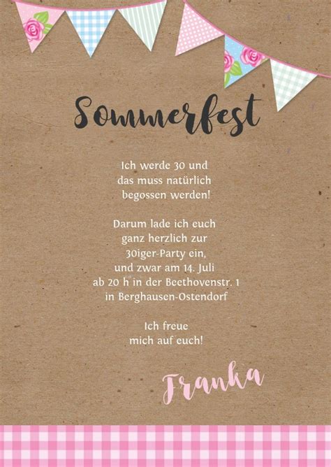 Geburtstagseinladung Zum Sommerfest Send A Smile