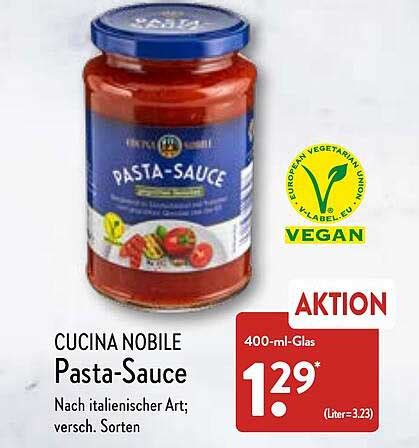 Cucina Nobile Pasta Sauce Angebot Bei ALDI Nord 1Prospekte De