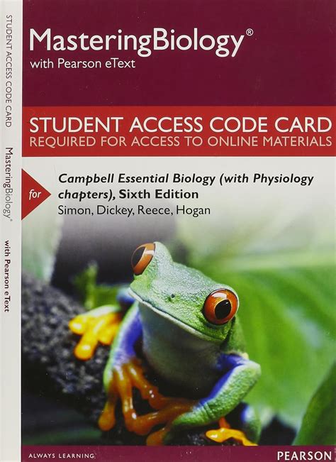 Amazon Mastering Biology With Pearson Etext Standalone Access Card