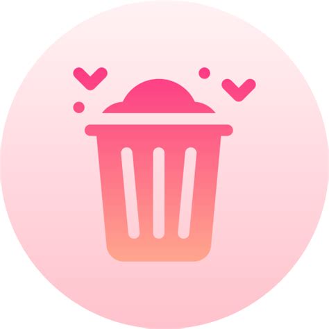 Waste Basic Gradient Circular Icon